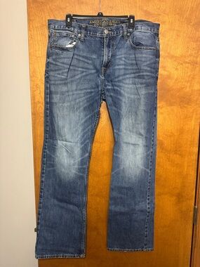 American Eagle Outfitters Men's Medium Blue Bootcut Jeans